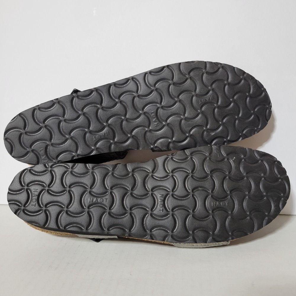 Naot Pamela Metallic Scale Snake Embossed Slingback Wedge Sandal Size 12 - Picture 8 of 9